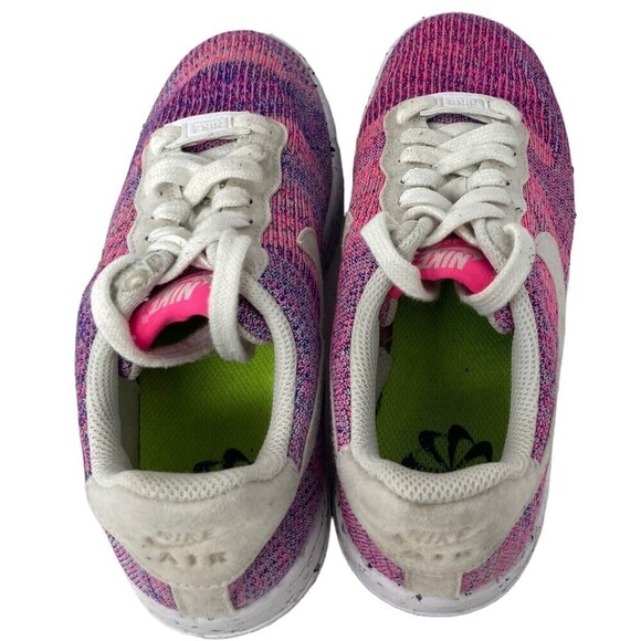 Nike Air Force 1 Crater Flyknit Fuchsia Glow Pink Purple Women's Size 6 Shoes - Picture 5 of 8